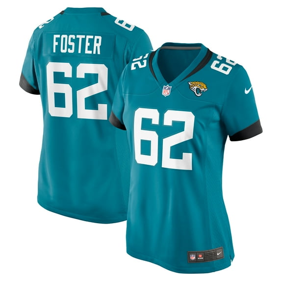 Women's Nike Javon Foster Teal Jacksonville Jaguars Game Jersey