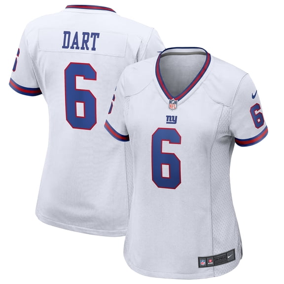Women's Nike Jaxson Dart  White New York Giants Alternate Vintage White Game Jersey