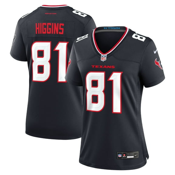 Women's Nike Jayden Higgins Navy Houston Texans Game Jersey
