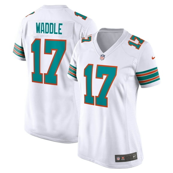 Women's Nike Jaylen Waddle White Miami Dolphins Game Jersey