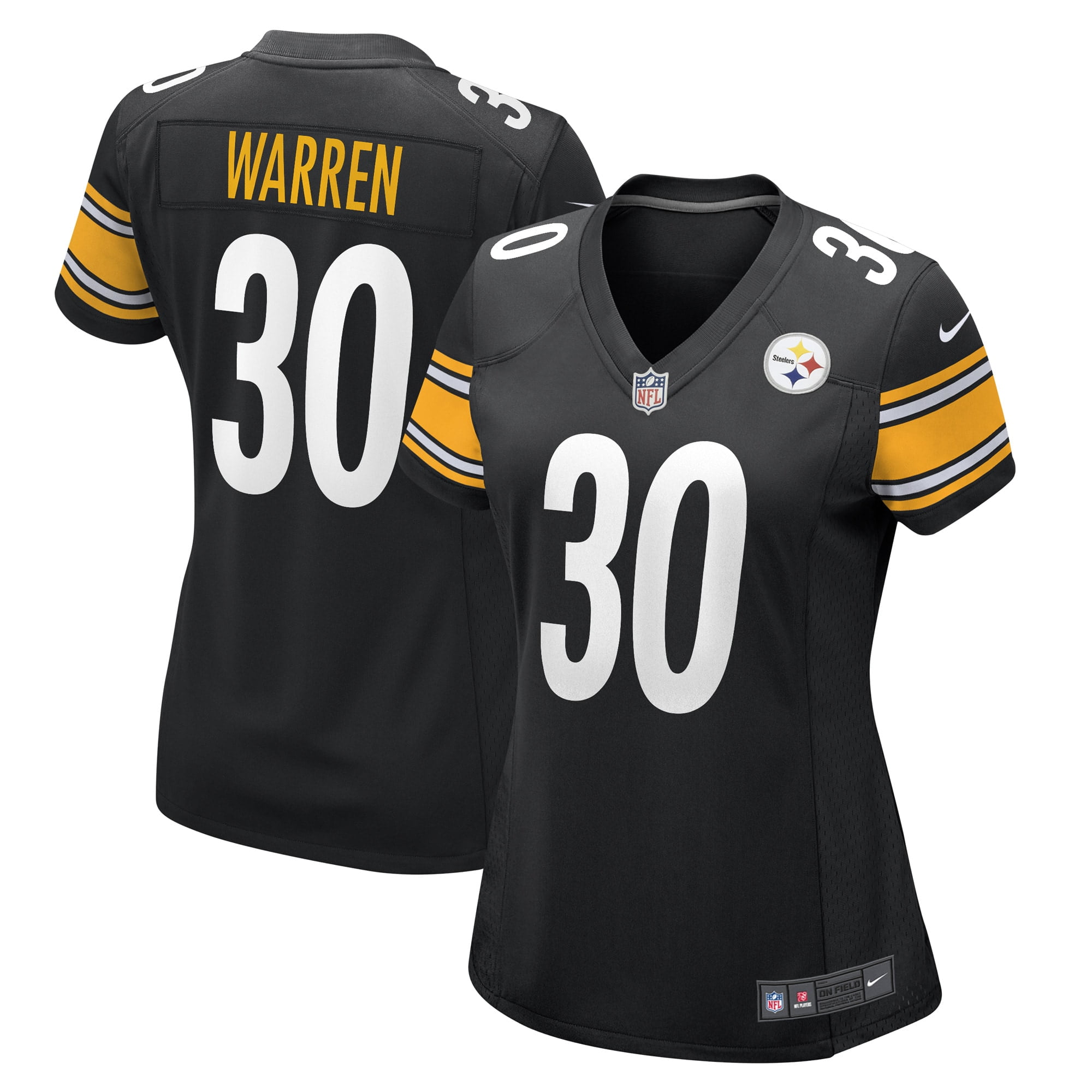 Women's Nike Jaylen Warren Black Pittsburgh Steelers Game Player