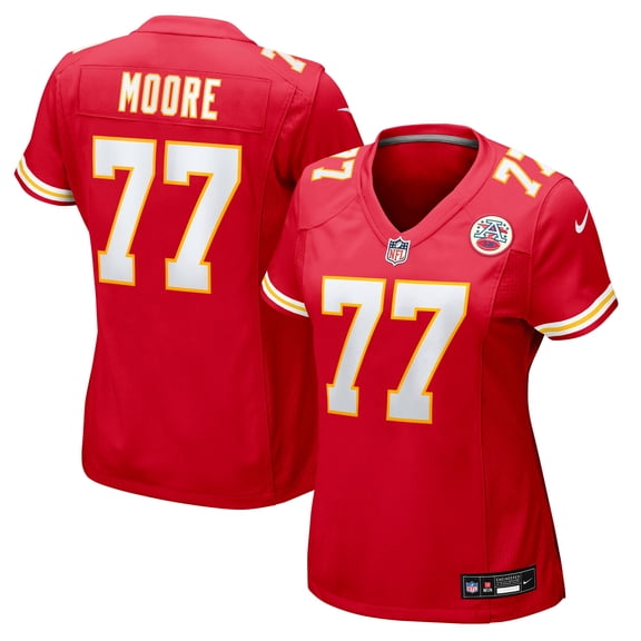 Women's Nike Jaylon Moore  Red Kansas City Chiefs Team Game Jersey