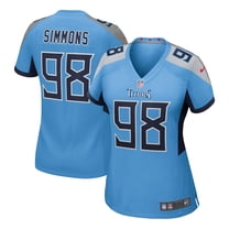 Women's Nike Jeffery Simmons  Light Blue Tennessee Titans Team Game Jersey