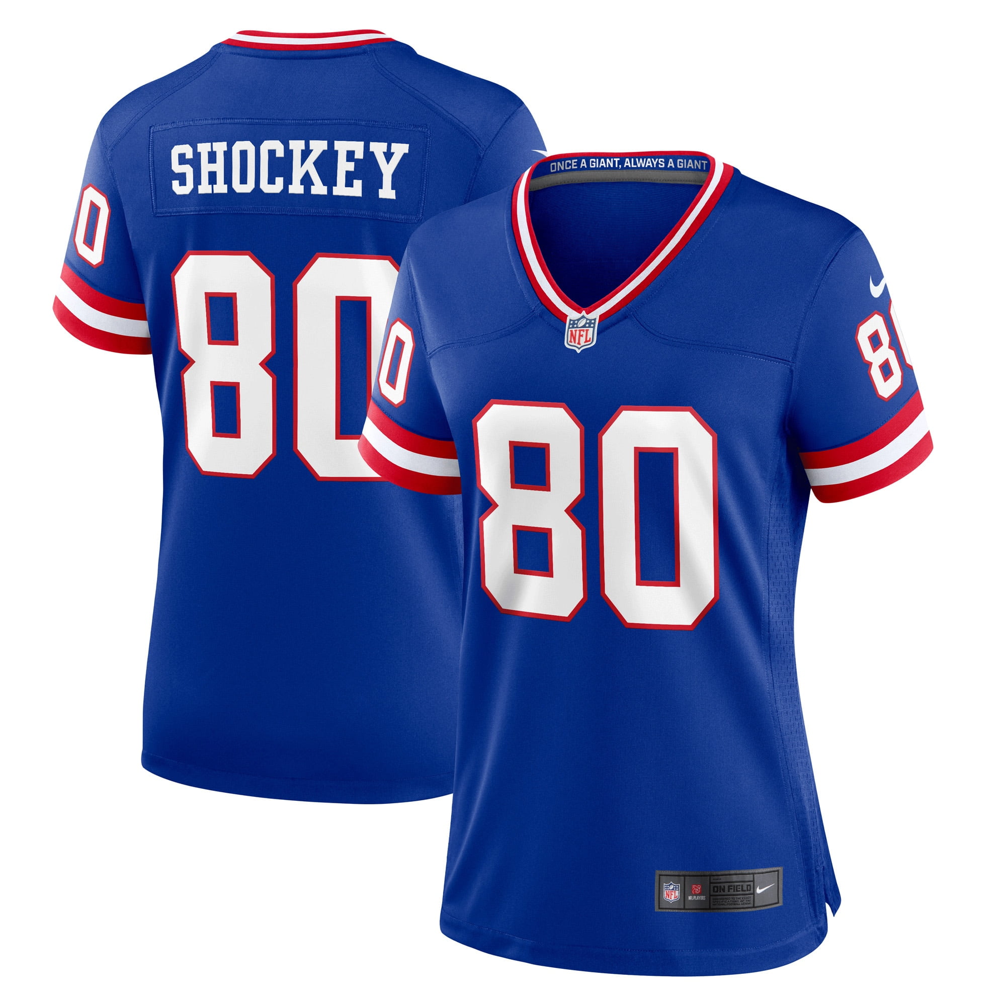 Women s Nike Jeremy Shockey Royal New York Giants Classic Retired Player Game Jersey Walmart