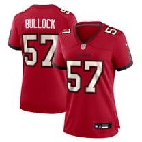 Women's Nike John Bullock  Red Tampa Bay Buccaneers Team Game Jersey
