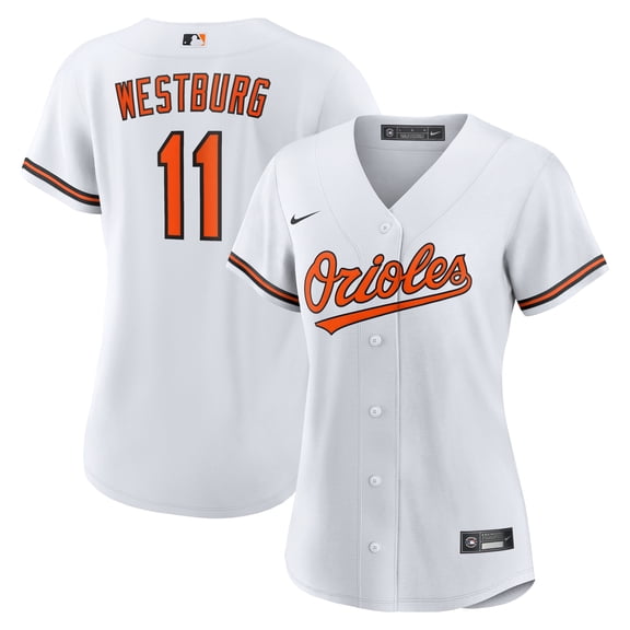 Women's Nike Jordan Westburg White Baltimore Orioles Home Replica Jersey