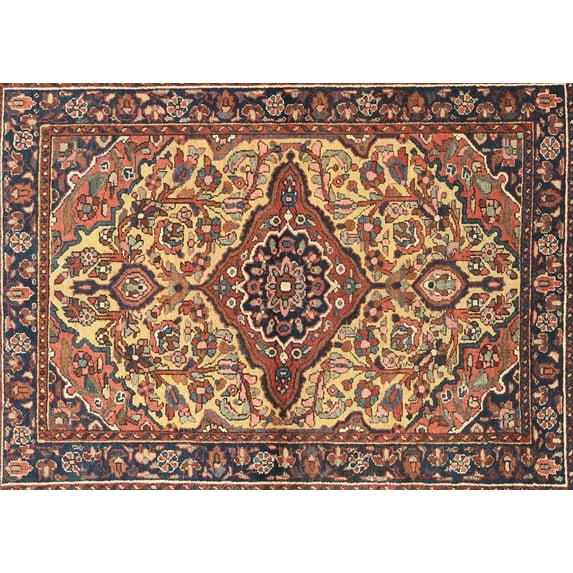 Ahgly Company Machine Washable Indoor Rectangle Traditional Peru Brown Area Rugs, 9' x 12'