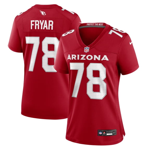 Women's Nike Josh Fryar Cardinal Arizona Cardinals Team Game Jersey