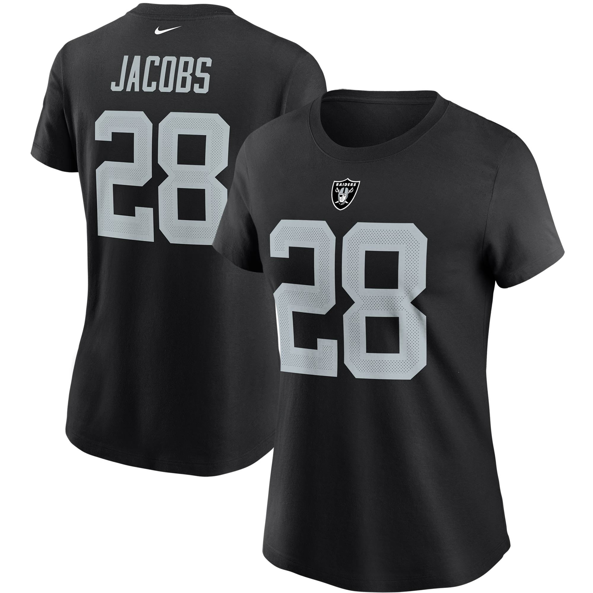 NFL Las Vegas Raiders Women's T-Shirt Medium Black 100% Cotton