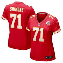 Women's Nike Josh Simmons  Red Kansas City Chiefs Team Game Jersey