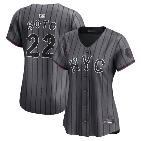Women's Nike Juan Soto Gray New York Mets City Connect Limited Jersey