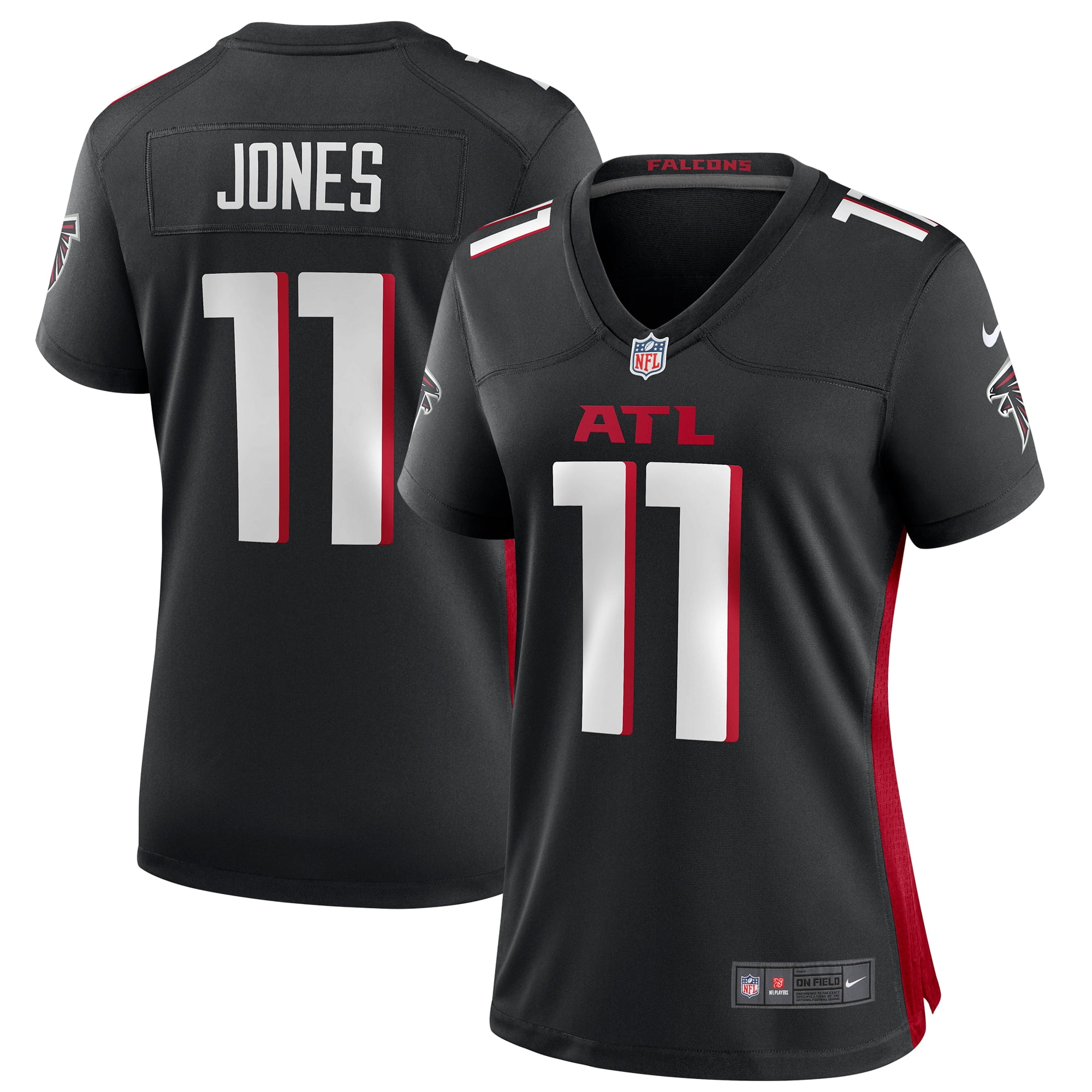 Nike Atlanta Falcons No45 Deion Jones Black Alternate Women's Stitched NFL Elite Jersey