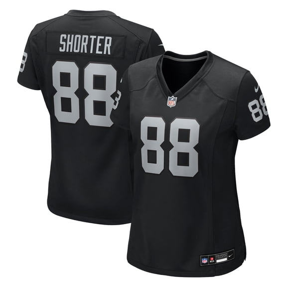 Women's Nike Justin Shorter  Black Las Vegas Raiders Team Game Jersey