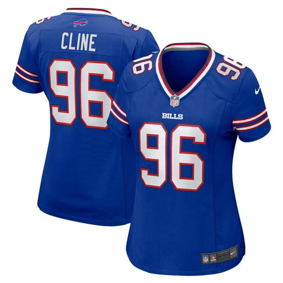 Women's Nike Kameron Cline Royal Buffalo Bills Team Game Jersey