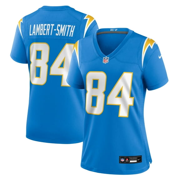 Women's Nike KeAndre Lambert-Smith Powder Blue Los Angeles Chargers Team Game Jersey