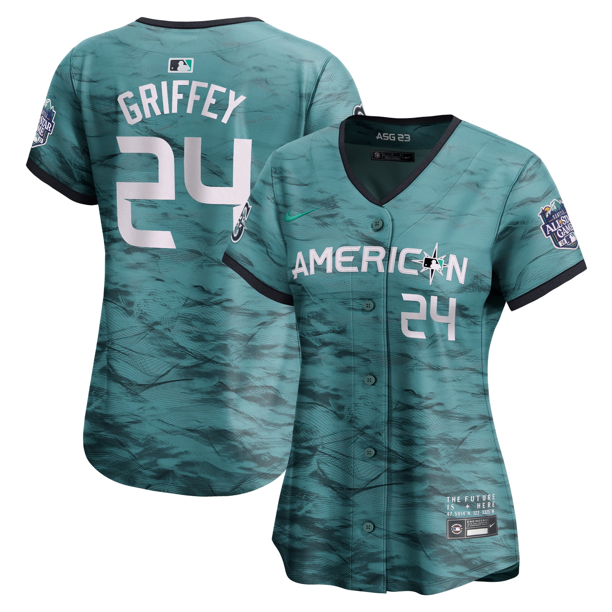 Women's Nike Ken Griffey Jr. Teal American League 2023 MLB All-Star Game Limited Player Jersey Size: Medium