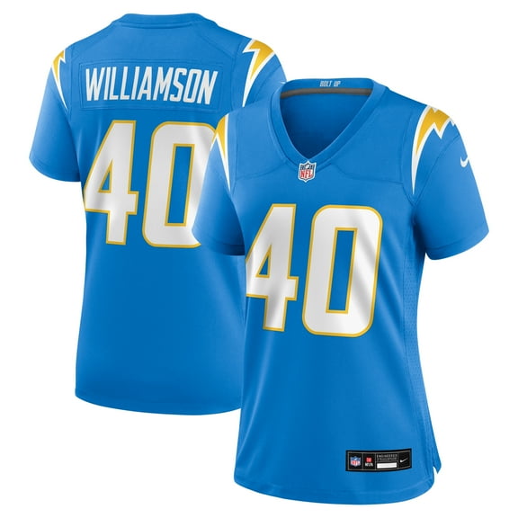 Women's Nike Kendall Williamson Powder Blue Los Angeles Chargers Team Game Jersey