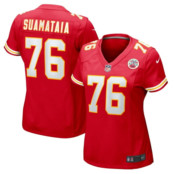 Women's Nike Kingsley Suamataia Red Kansas City Chiefs Game Jersey