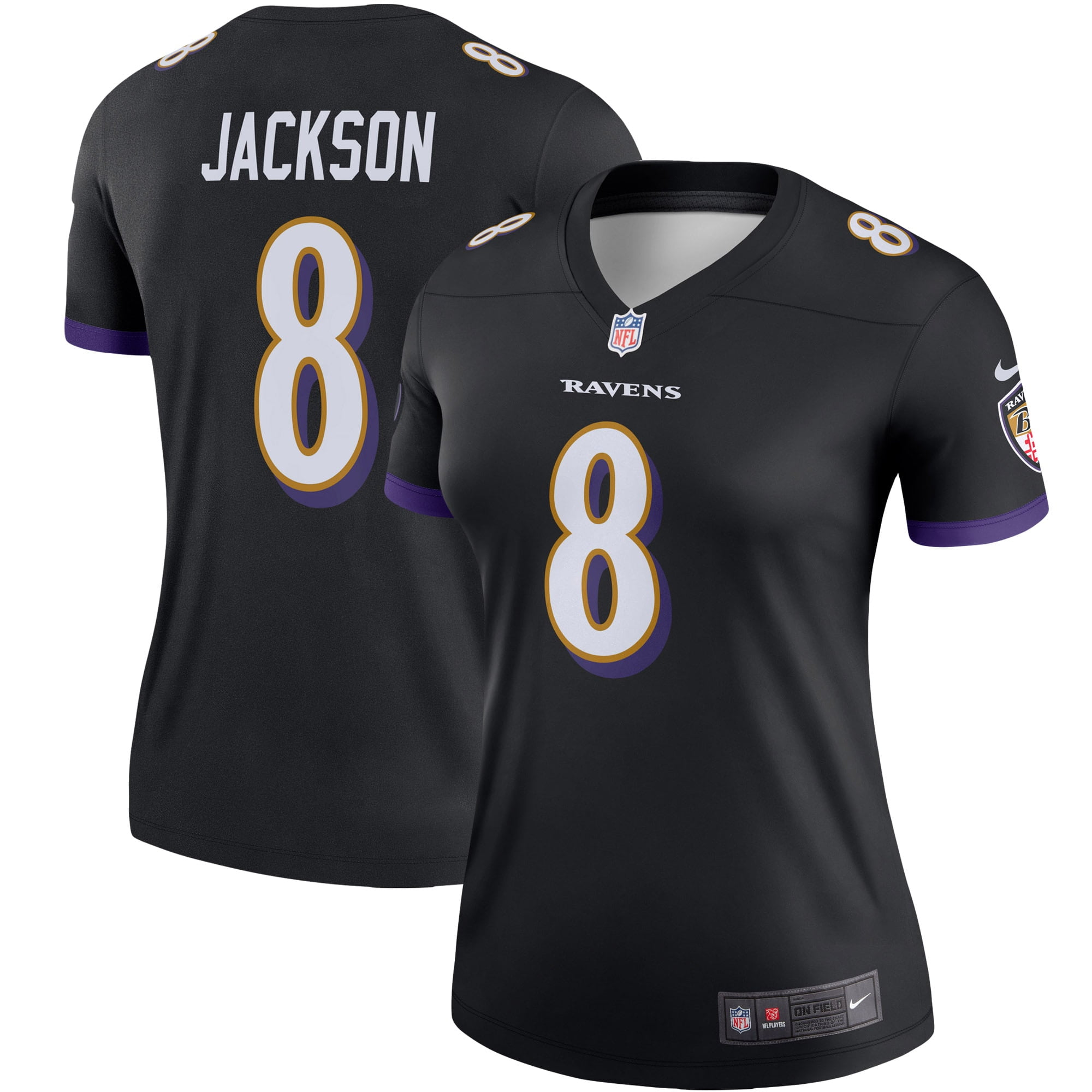 Baltimore Ravens S/S Ladies Dri Fit