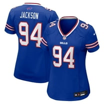 Women's Nike Landon Jackson Royal Buffalo Bills Team Game Jersey