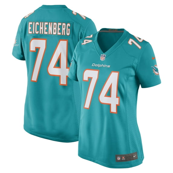 Women's Nike Liam Eichenberg Aqua Miami Dolphins Game Jersey