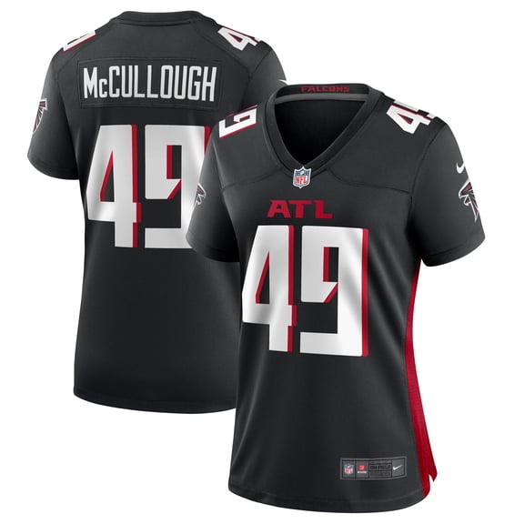 Women's Nike Liam McCullough Black Atlanta Falcons Team Game Jersey