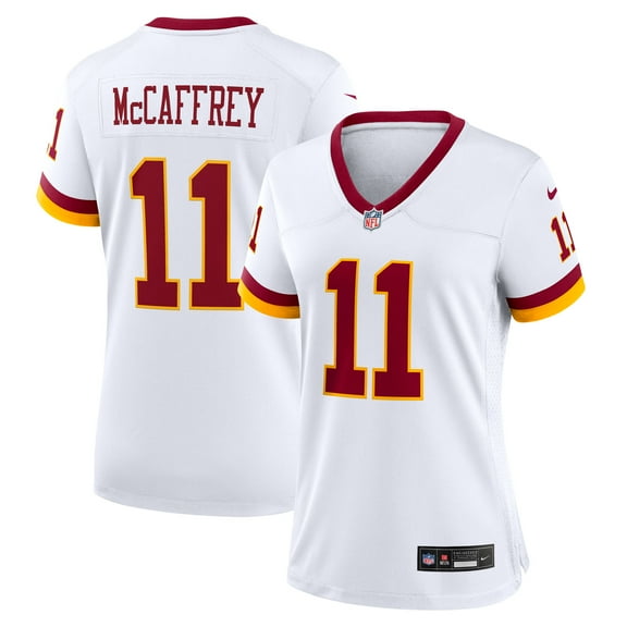 Women's Nike Luke McCaffrey White Washington Commanders Game Super Bowl Era Jersey