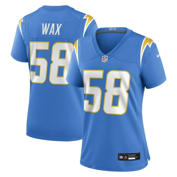 Women's Nike Marlowe Wax  Powder Blue Los Angeles Chargers Team Game Jersey