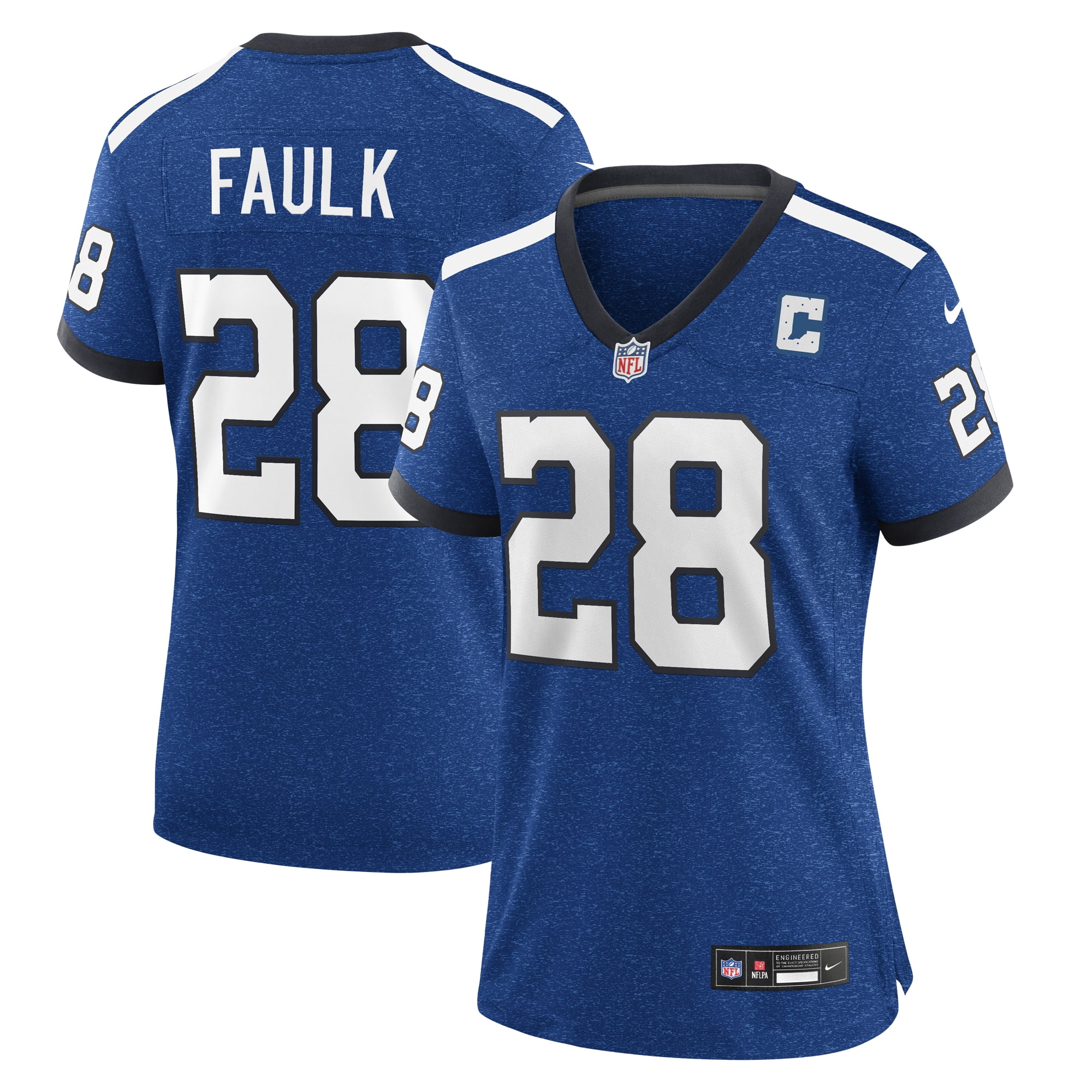 Women s Nike Marshall Faulk Royal Indianapolis Colts Indiana Nights Alternate Game Jersey Walmart