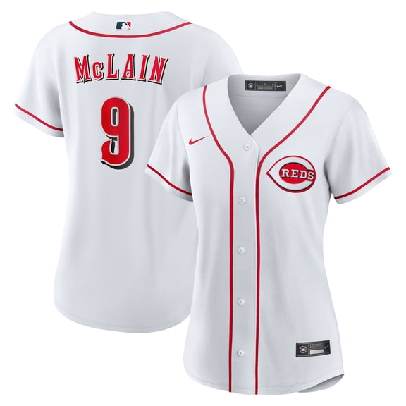 Women's Nike Matt McLain White Cincinnati Reds Home Replica Jersey