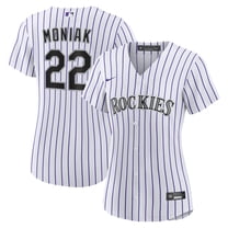 Women's Nike Mickey Moniak White Colorado Rockies Home Replica Jersey