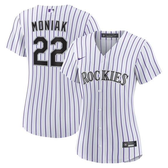 Women's Nike Mickey Moniak White Colorado Rockies Home Replica Jersey