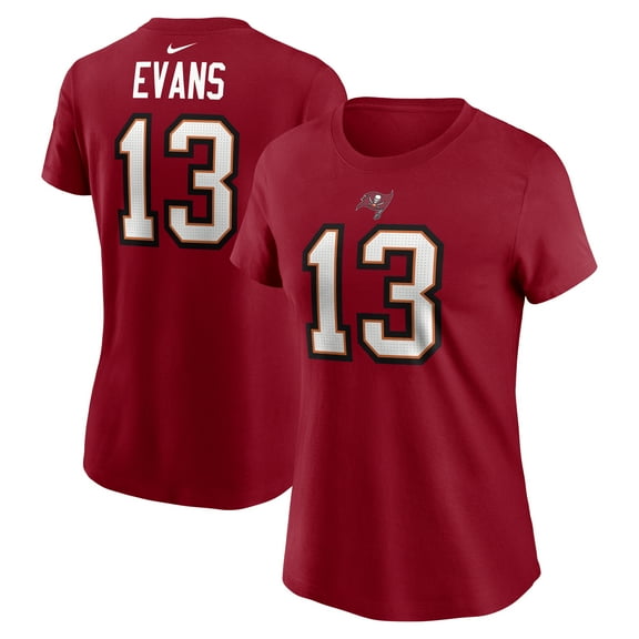 Women's Nike Mike Evans Red Tampa Bay Buccaneers Player Name & Number T-Shirt