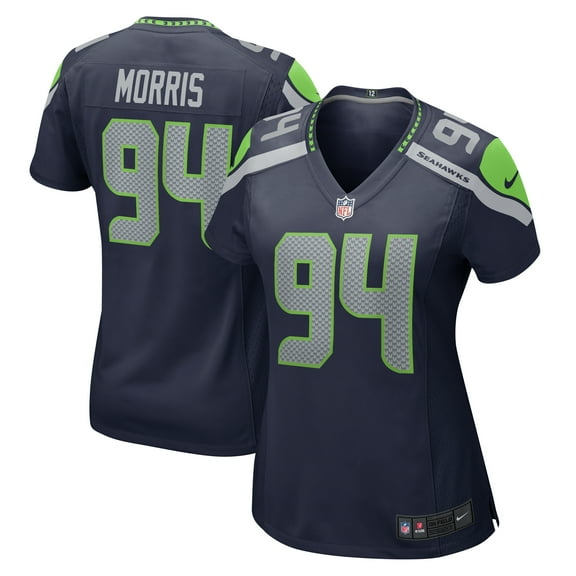 Women's Nike Mike Morris College College Navy Seattle Seahawks Team Game Jersey
