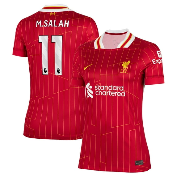 Women's Nike Mohamed Salah Red Liverpool 2024/25 Home Replica Player Jersey