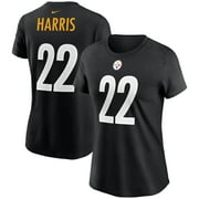 Women's Nike Najee Harris Black Pittsburgh Steelers Player Name & Number T-Shirt