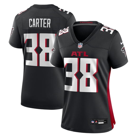 Women's Nike Nathan Carter  Black Atlanta Falcons Team Game Jersey