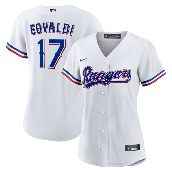 Women's Nike Nathan Eovaldi White Texas Rangers Home Replica Jersey