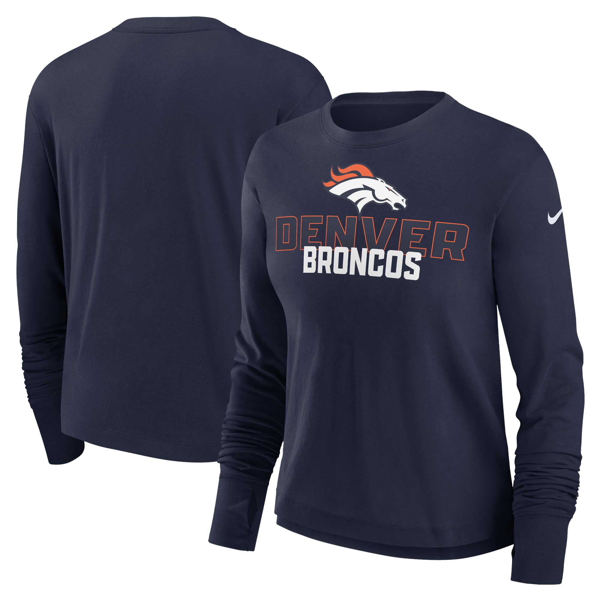 売れ筋商品|||ナイキ カットソー トップス レディース Women's Navy Denver Broncos Primary Logo T-Shirt Navy Women's Nike Navy Denver Broncos Primary Logo T-Shirt