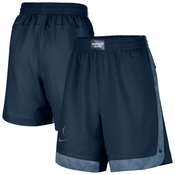 Women's Nike Navy Indiana Fever Fly Basketball Tri-Blend Fleece Shorts