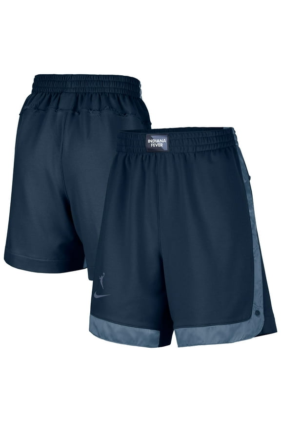 Women's Nike Navy Indiana Fever Fly Basketball Tri-Blend Fleece Shorts