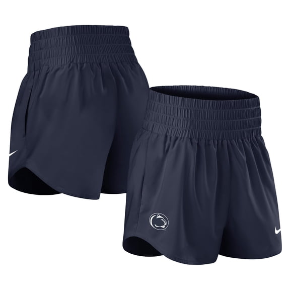 Women's Nike Navy Penn State Nittany Lions Performance One Dri-FIT High-Rise Shorts