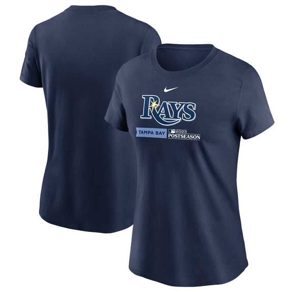 Women's Nike Navy Tampa Bay Rays 2023 Postseason Authentic Collection Dugout T-Shirt