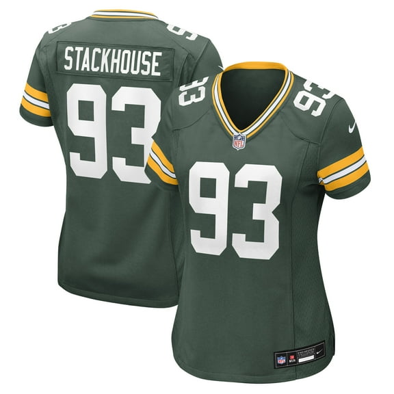 Women's Nike Nazir Stackhouse  Green Green Bay Packers Team Game Jersey
