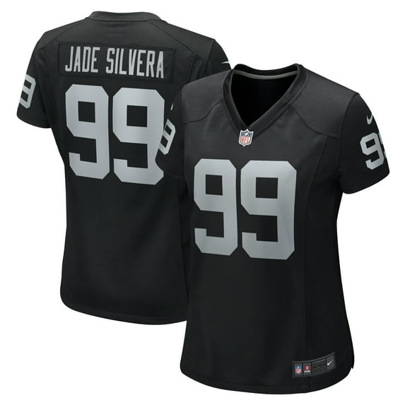 Women's Nike Nesta Jade Silvera Black Las Vegas Raiders Team Game Jersey