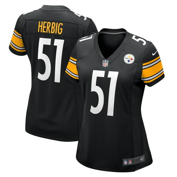 Women's Nike Nick Herbig Black Pittsburgh Steelers Game Jersey