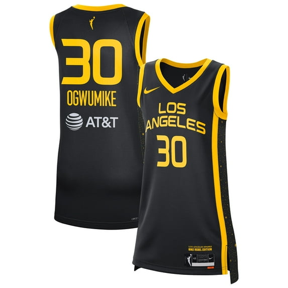 Unisex Nike Nneka Ogwumike Black Los Angeles Sparks Rebel Edition Victory Player Jersey
