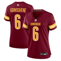 Women's Nike Noah Igbinoghene Burgundy Washington Commanders Team Game Jersey