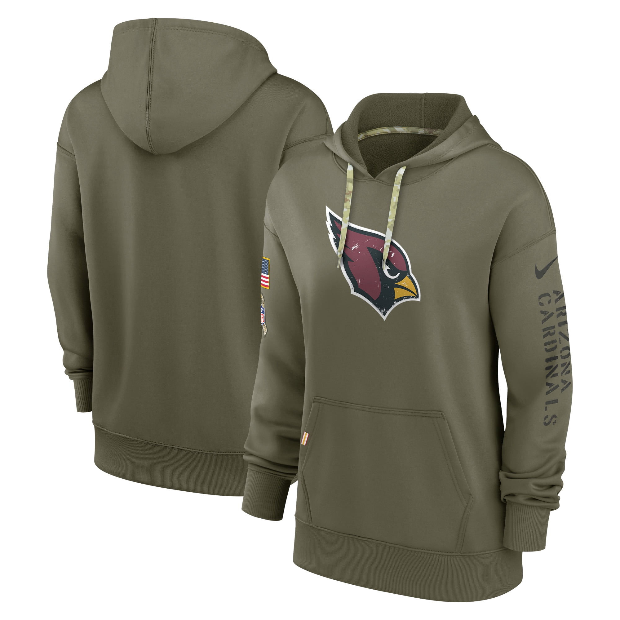 Women's Nike Heather Charcoal Arizona Cardinals Team Spirit Gym