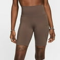 thumbnail image 1 of Women's Nike One 8-in. High-Waisted Pocketed Biker Shorts Color: Ironstone Size: X LARGE, 1 of 4
